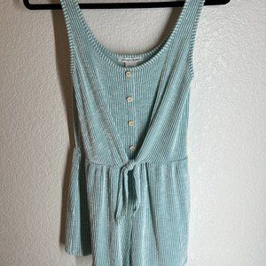 Mint Green Romper Caution To The Wind Size M